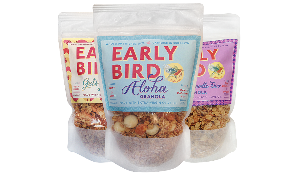 Early Bird Granola Packaging by Five and Four