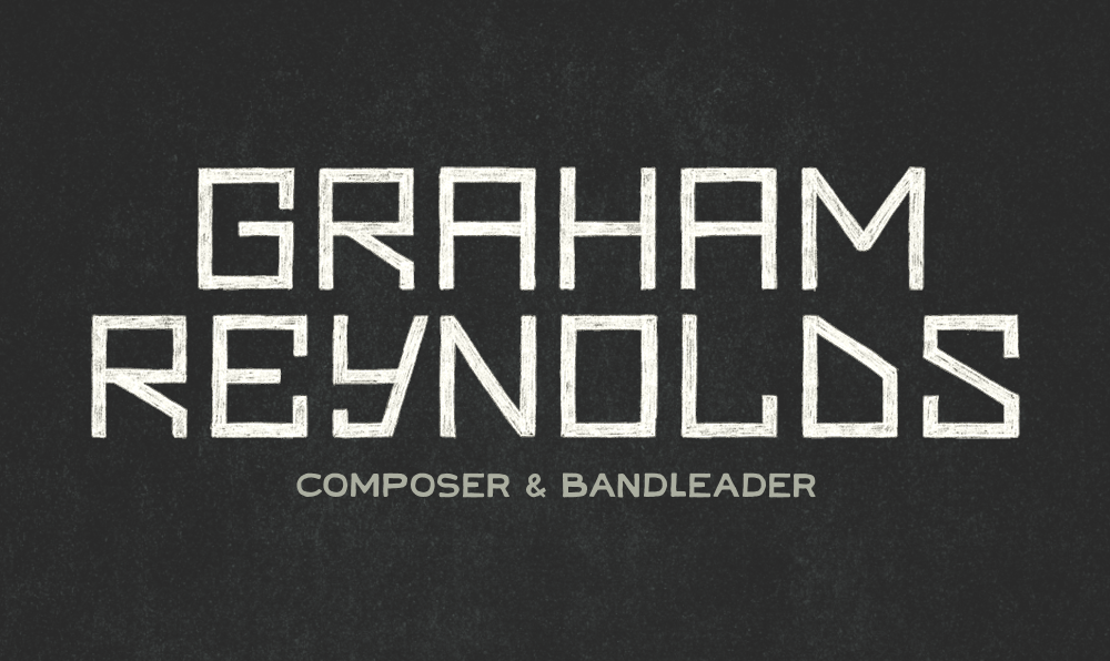 Wordmark for Graham Reynolds designed by Five and Four